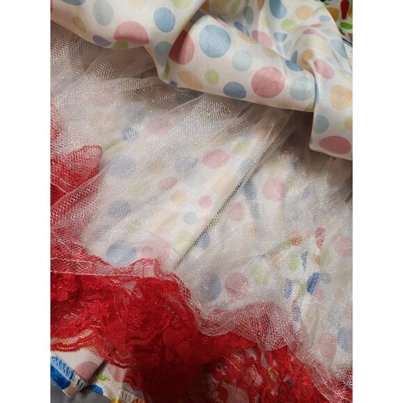 Spirit Halloween Pennywise Clown Costume Womens M Sexy Tulle Skirt Dress Horror - Picture 5 of 11